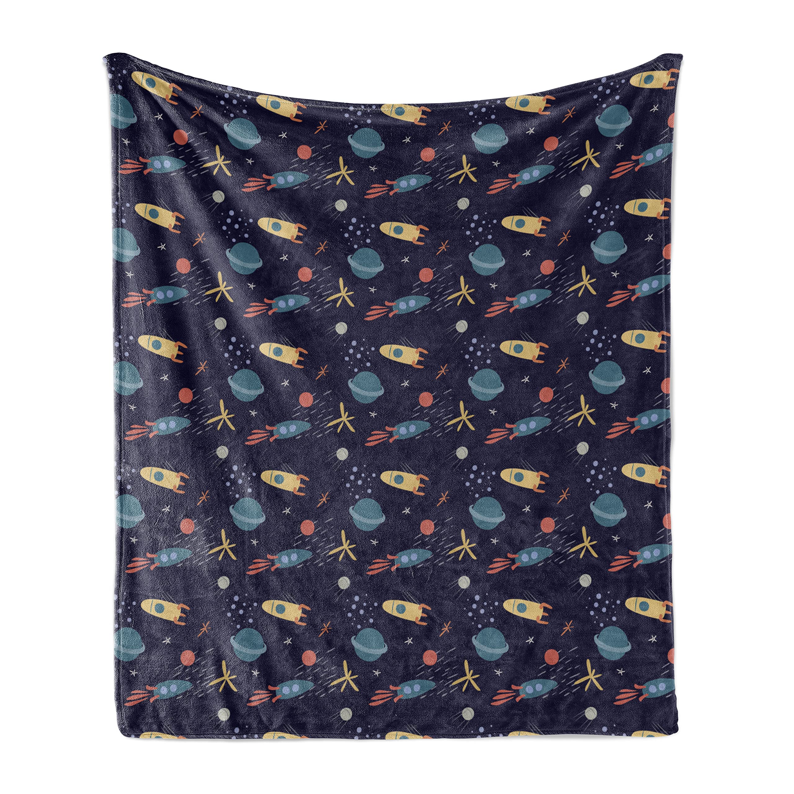 Ambesonne Alien Themed Flannel Fleece Throw Blanket - 50