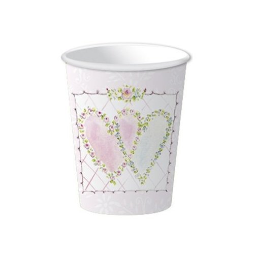 Bride and Groom 'I Do' Wedding Party Cups - Set of 8 (9 oz) - Perfect for Wedding Receptions, Bridal Showers & Anniversary Celebrations