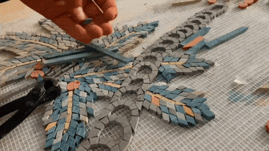 Endless Love by Anthony Fablo - Abstract Mosaic Art Reproduction for Home Decor & Wall Art | Perfect for Living Room, Bedroom or Office
