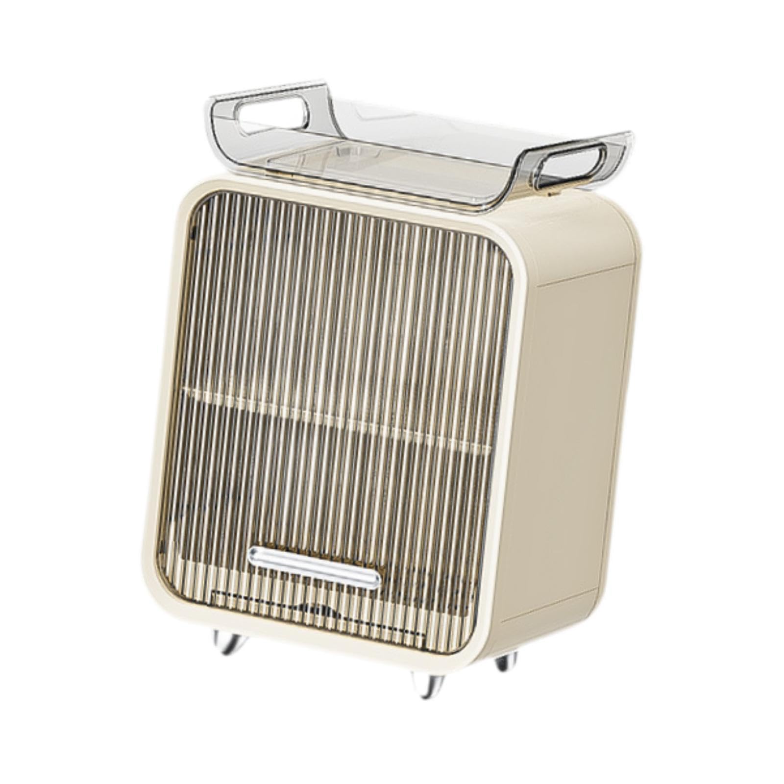 Best Baby Bottle Storage Rack with Removable Drain Tray & Door Organizer - Portable Drying Rack for Baby Bottles, Pacifiers & Breast Pump Parts - Perfect for Nursery, Kitchen Counter & Bathroom Organization (Beige, Tall)