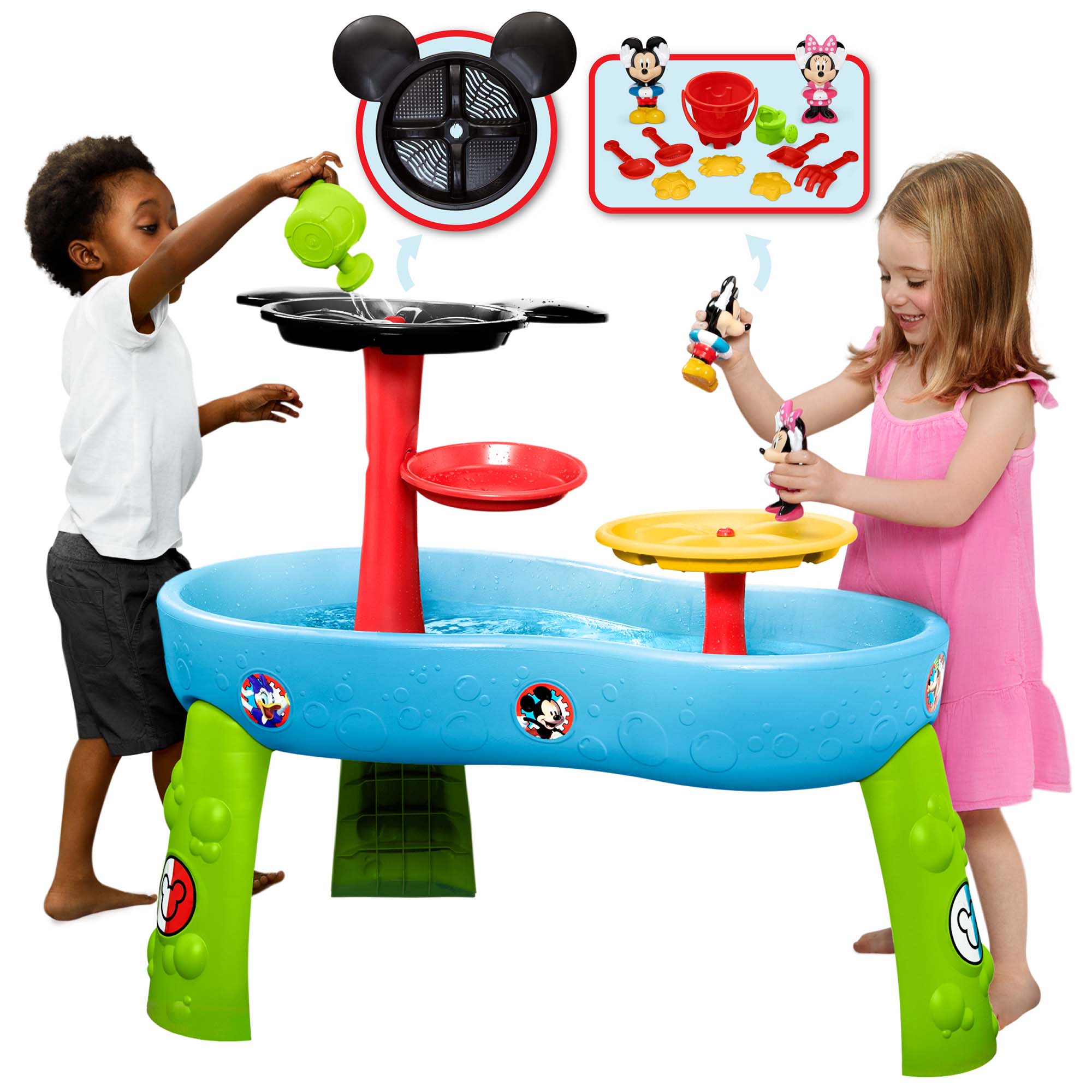 Mickey Mouse Water Play Table for Kids - Outdoor Splash & Sensory Activity Toy for Toddlers - Perfect for Backyard, Poolside, and Summer Fun