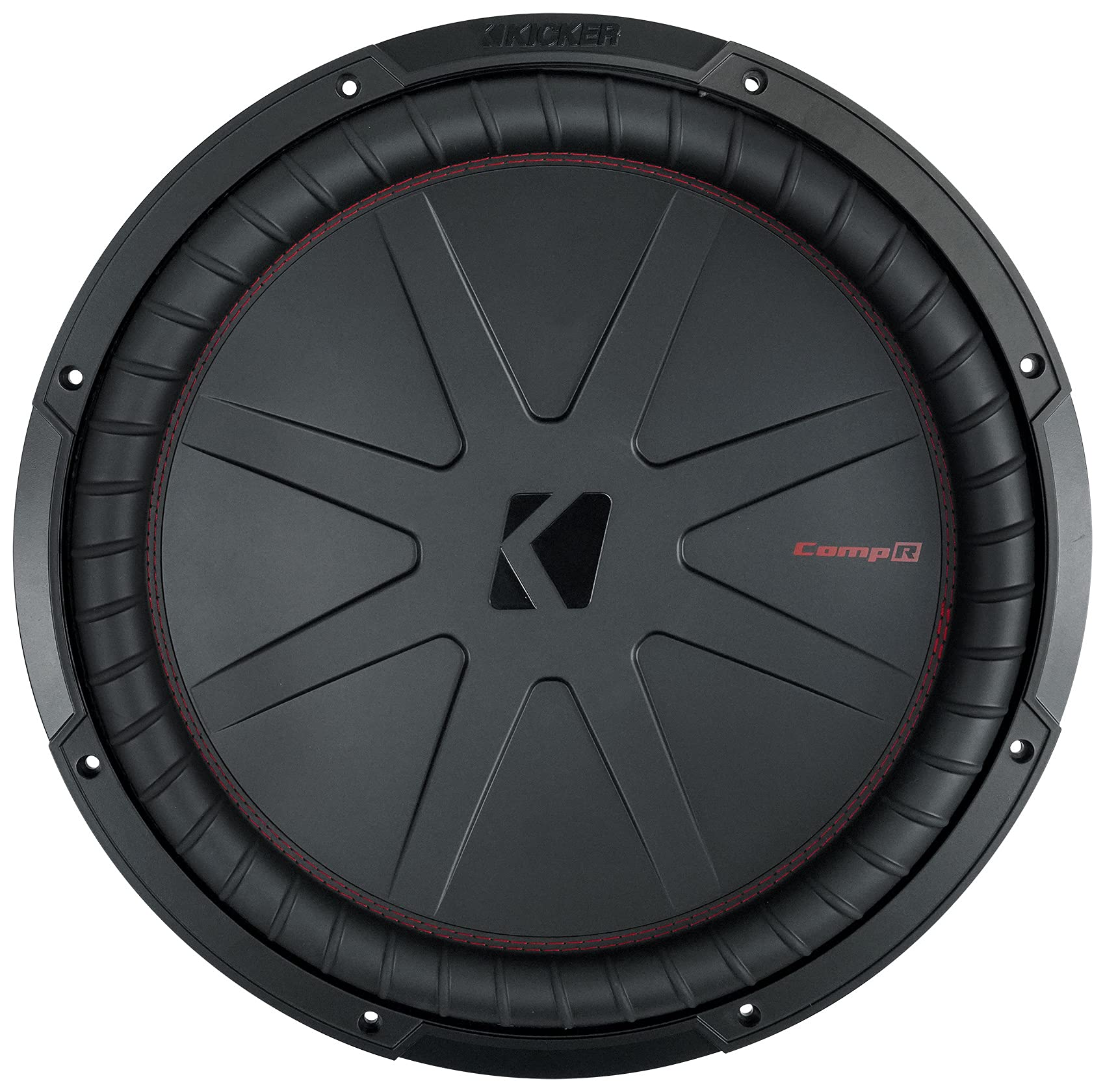 KICKER 48CWR152 COMPR15 15-Inch 1600W Car Subwoofer with Mono Amplifier & Wiring Kit - Powerful Bass for Trucks, SUVs & Car Audio Systems