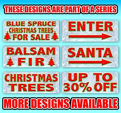 13 oz Heavy-Duty Vinyl Christmas Banner with Metal Grommets - Single-Sided Holiday Decoration for Indoor & Outdoor Christmas Party Decor