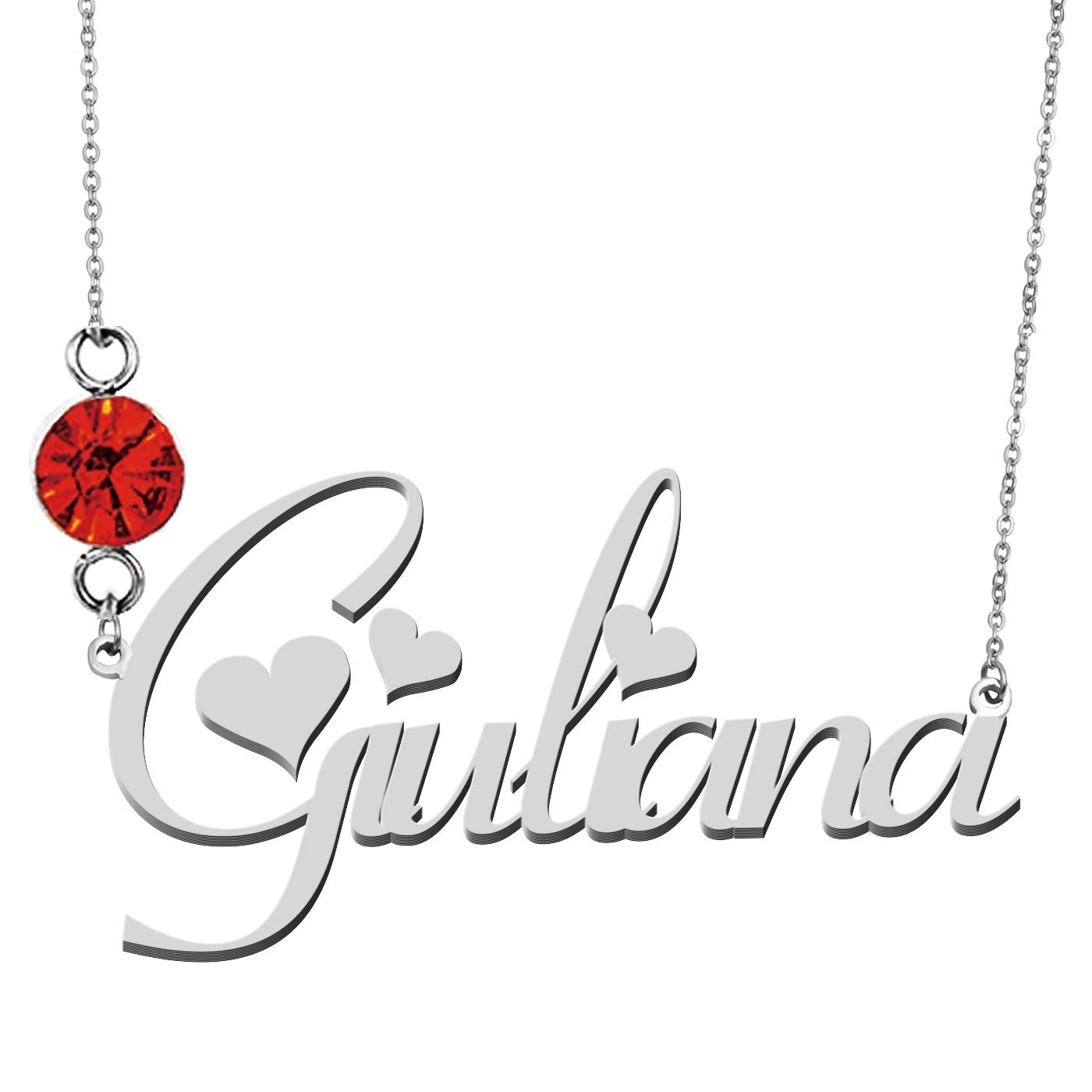 HUAN XUN Personalized Name Pendant Choker Necklace for Women - Custom Engraved Gold Plated Layering Chain Jewelry Gift for Birthday, Anniversary & Valentine's Day