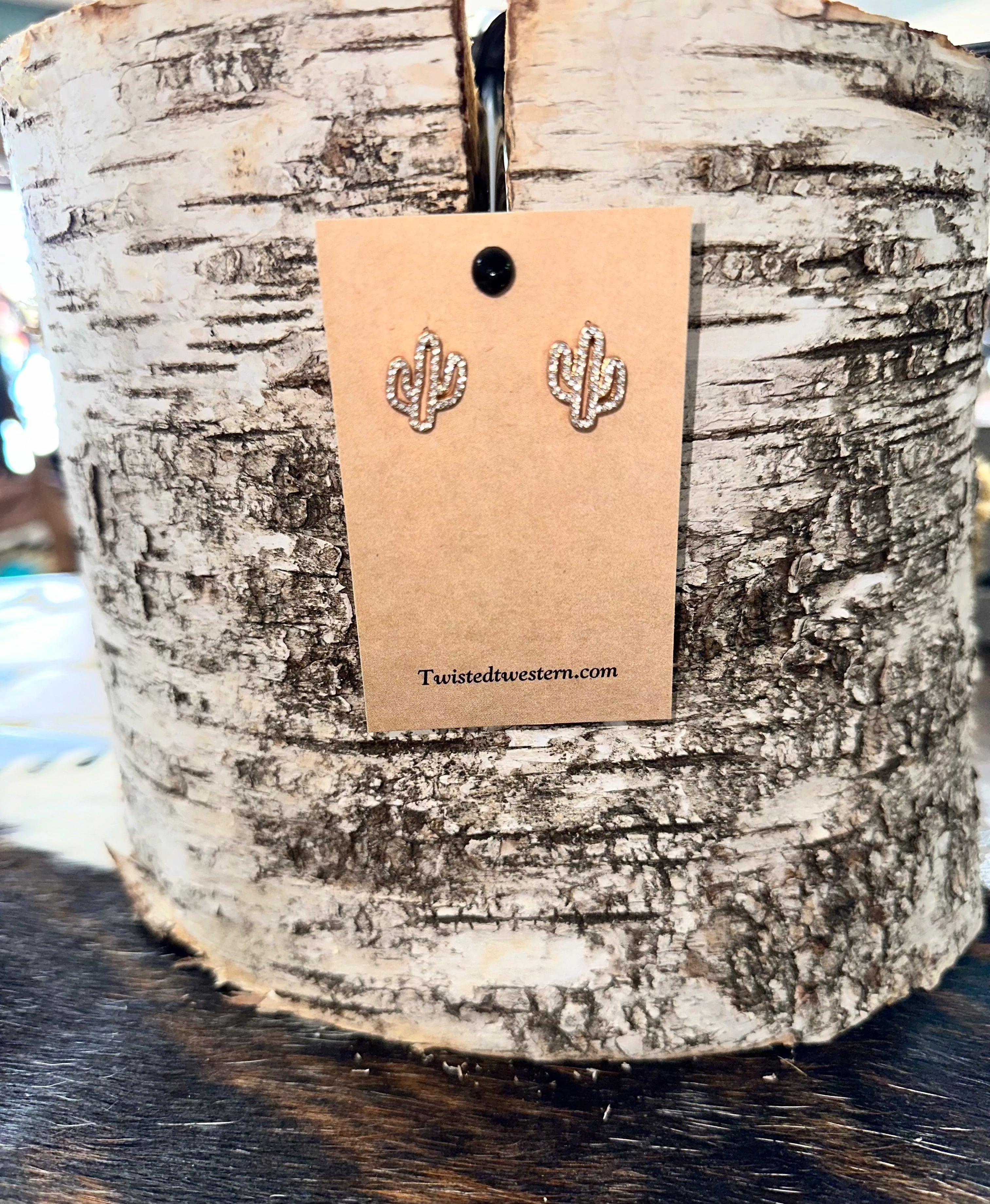 Cactus Stud Earrings for Women - Dainty Succulent Earrings, Hypoallergenic Stainless Steel, Minimalist Boho Jewelry - Perfect for Everyday Wear, Gifts, and Boho Fashion