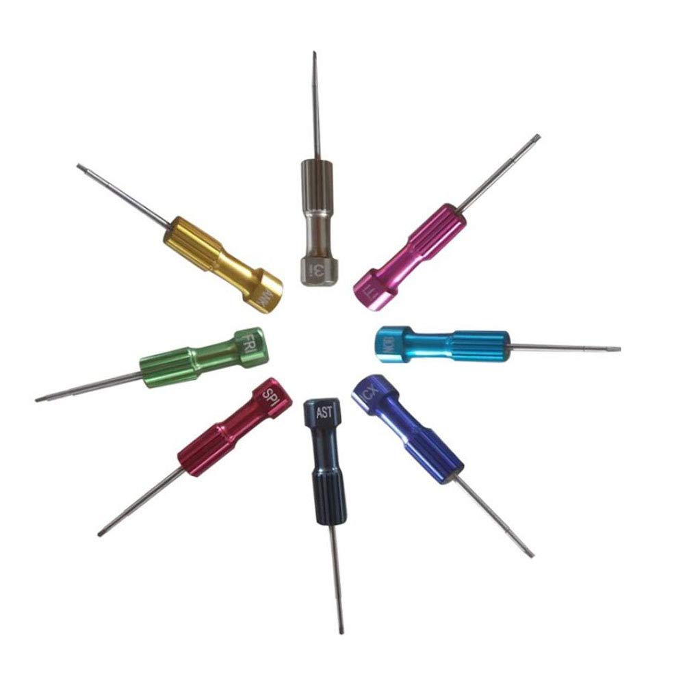 8-Piece Dental Implant Screwdriver Set - Professional Oral Surgery Tools for Dentists - Perfect for Implant Placement & Prosthetic Adjustments