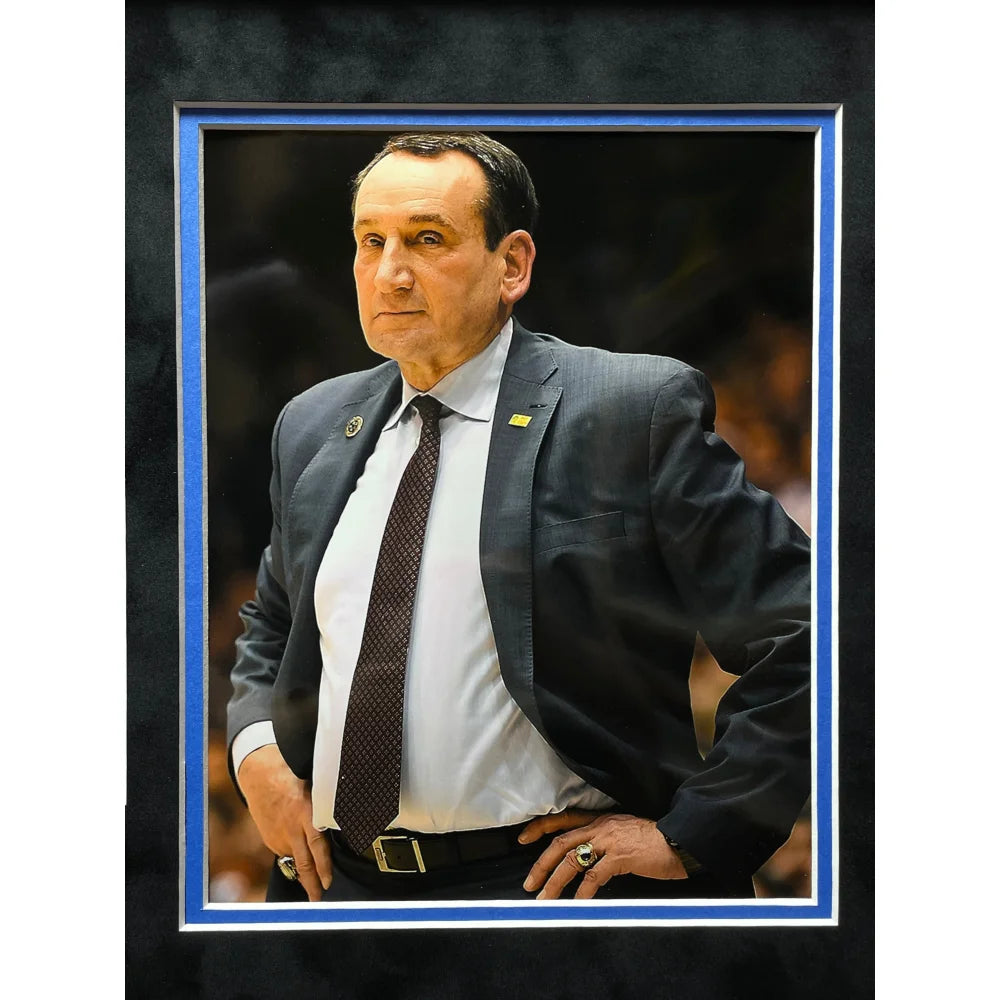 Coach K Autographed Duke Basketball 8x10 Photo - Mike Krzyzewski Signed Memorabilia with JSA COA - Perfect for Duke Fans, Sports Collectors & Home/Office Decor