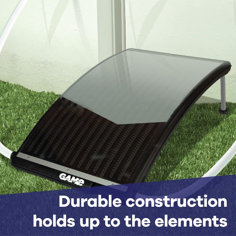 SolarPRO Curve Solar Pool Heater for Intex & Bestway Pools - Above Ground & Inground Compatible with Adapters, 2 Hoses & Clamps - Efficient Solar Heating for Extended Swimming Season | Perfect for Backyard, Family Gatherings & Summer Relaxation