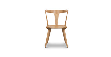 Enzo Dining Chair - Modern Wooden Dining Room Chair with Upholstered Seat - Perfect for Kitchen, Dining Room, and Home Office