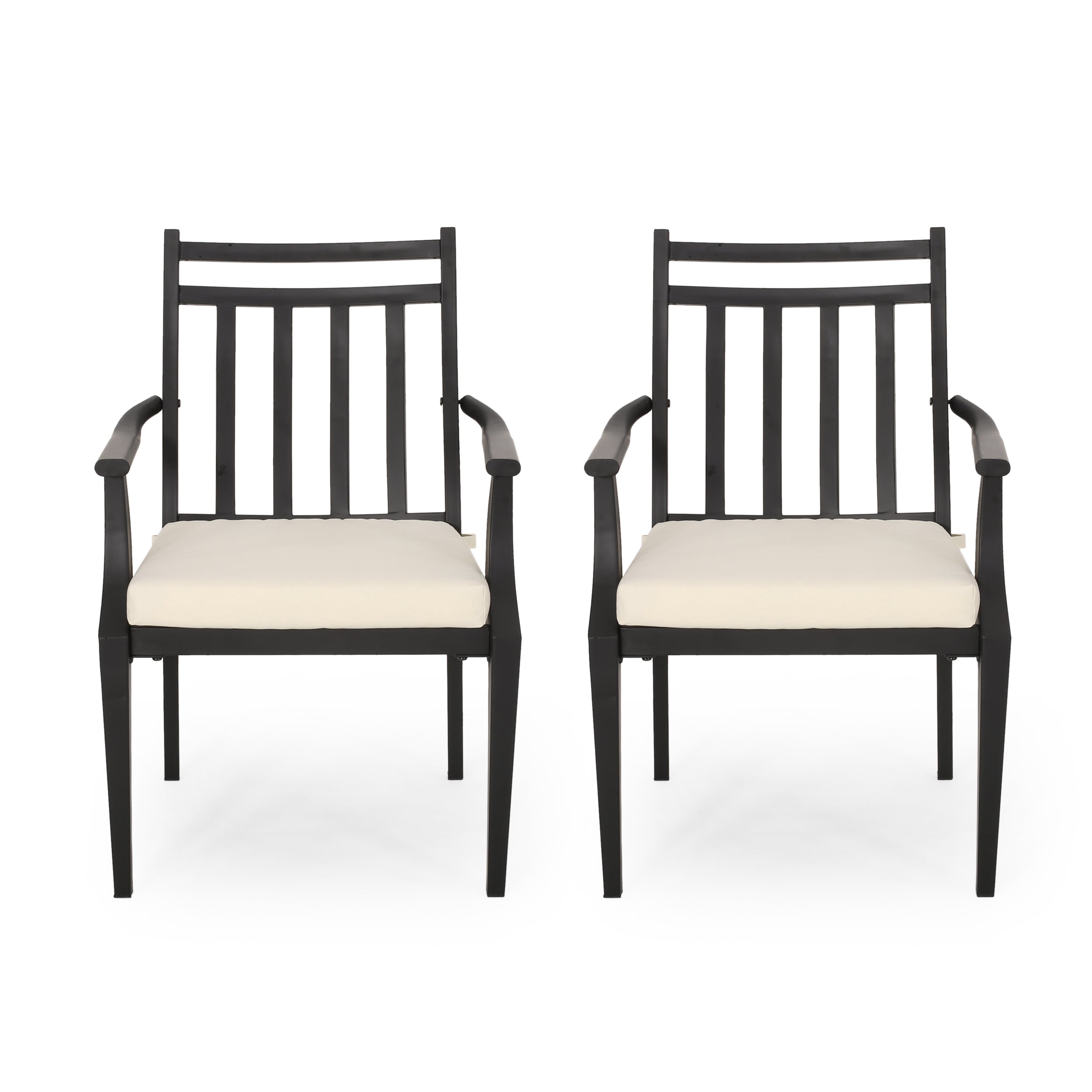 DELMAR Modern Dining Chair - Sturdy Wooden Kitchen Chair with Upholstered Seat - Comfortable & Stylish for Dining Room, Kitchen, or Breakfast Nook