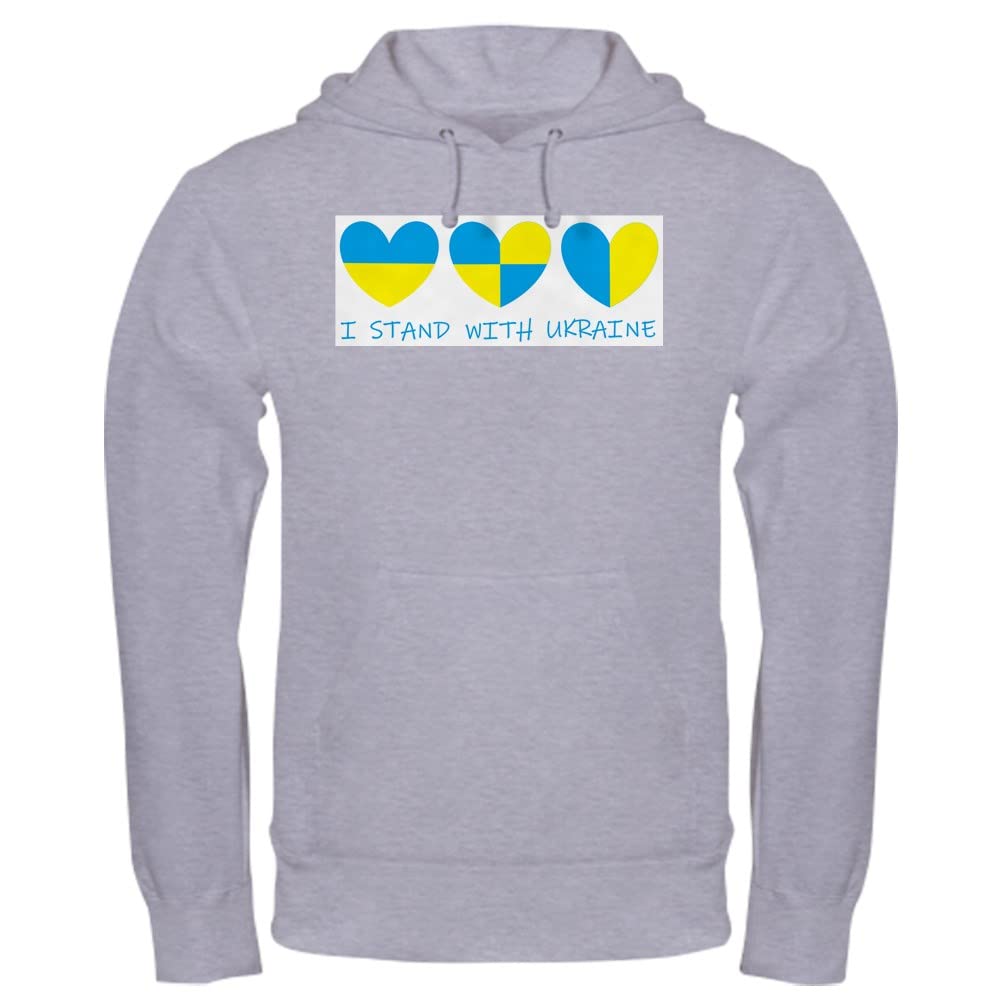 I Stand With Ukraine Heart Sweatshirt - Unisex Pullover Hoodie for Men & Women | Show Support for Ukraine | Perfect for Protests, Fundraisers & Everyday Wear