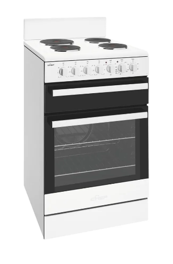 Chef CFE535WB 54cm Freestanding Electric Cooker - Professional Kitchen Stove for Home Cooking, Baking & Roasting | Perfect for Apartments, Small Kitchens & RV Living