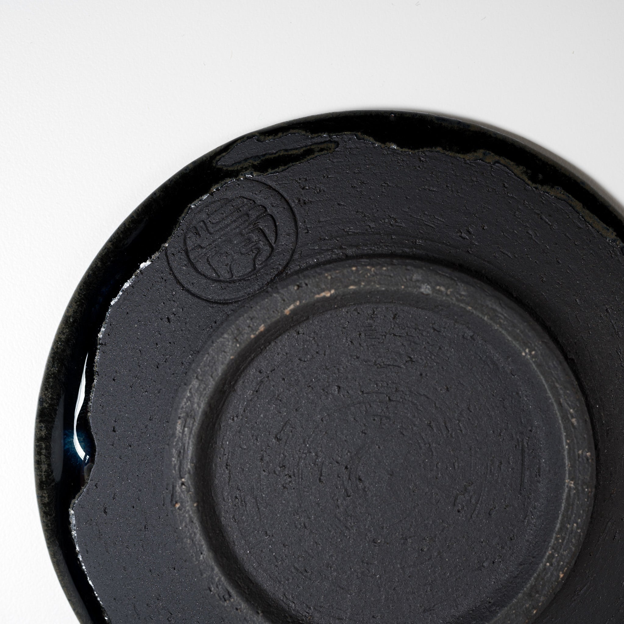 NINSHU 13 cm Single Plate in Charcoal Black - Elegant Dinnerware for Home, Restaurants & Special Occasions