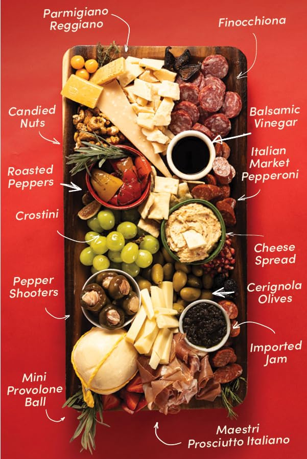 Di Bruno Bros Italian Market Cheese & Charcuterie Gift Crate - Authentic Gourmet Italian Food Gift Basket with Premium Cheeses & Cured Meats | Perfect for Entertaining, Housewarming Gifts & Holiday Parties