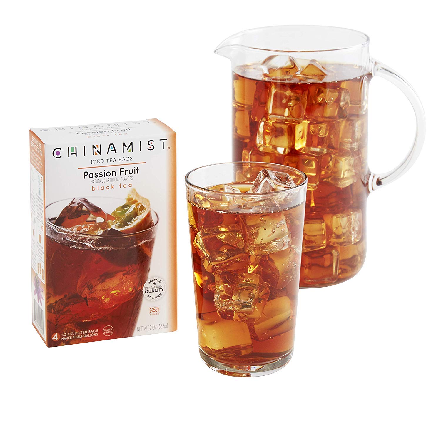 China Mist Passion Fruit Black Tea Bags for Iced Tea - 3 Pack | Premium Loose Leaf Tea Alternative | Perfect for Summer Refreshment, Office Break & Home Relaxation
