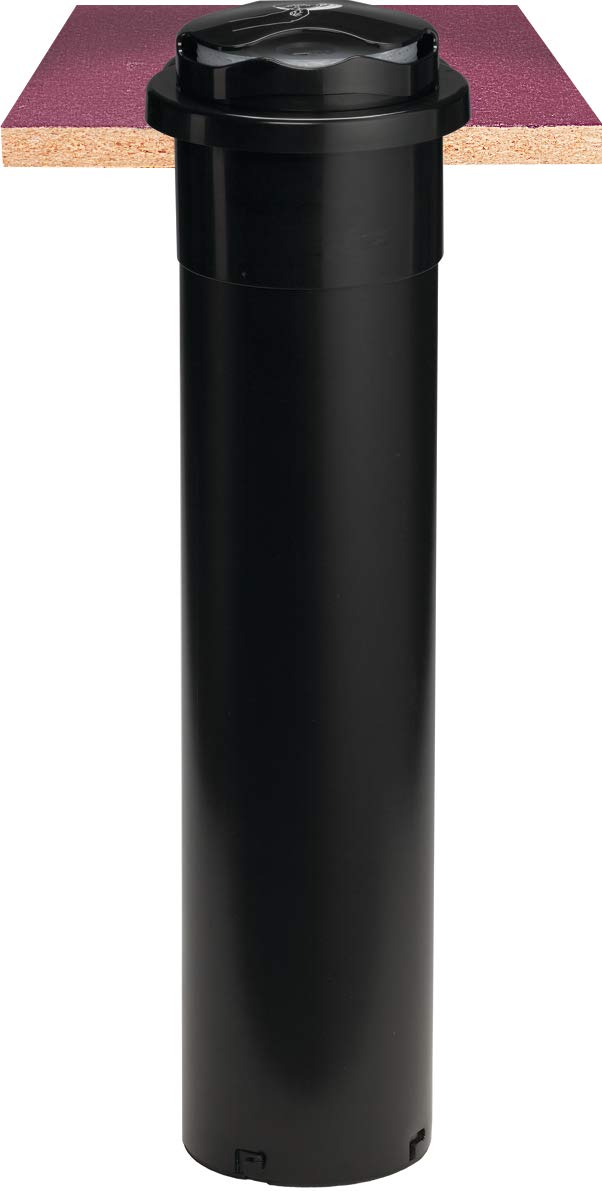 San Jamar Ez-Fit In-Counter Lid Dispenser for 8-24 Oz Cups | Commercial-Grade Plastic Lid Organizer for Restaurants, Cafeterias & Fast Food (6.5