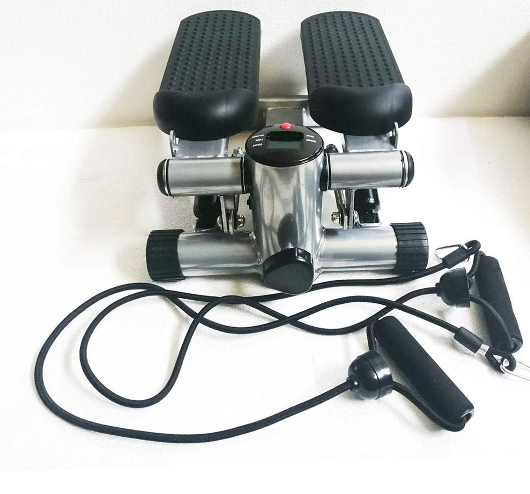 INTBUYING Stair Stepper Exercise Machine with Resistance Bands - Home Fitness Equipment for Cardio Workout & Leg Training - Perfect for Small Spaces & Apartment Workouts