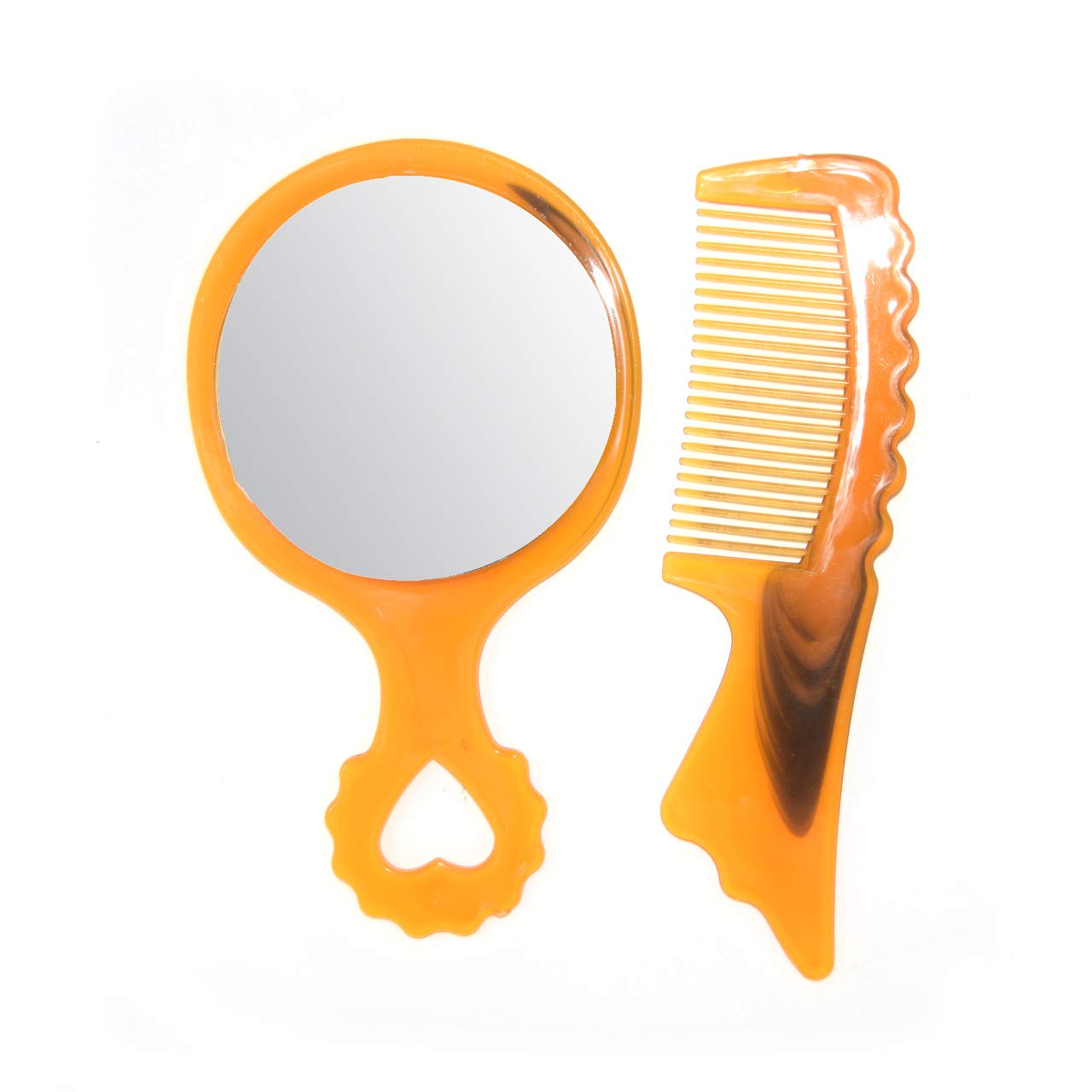Hunky Dory Comb and Compact Hand Mirror Set - Travel, Baby, Makeup, Home Use for Men & Women (2 Pack) | Perfect for Travel Kits, Nursery Essentials, and Vanity Organization