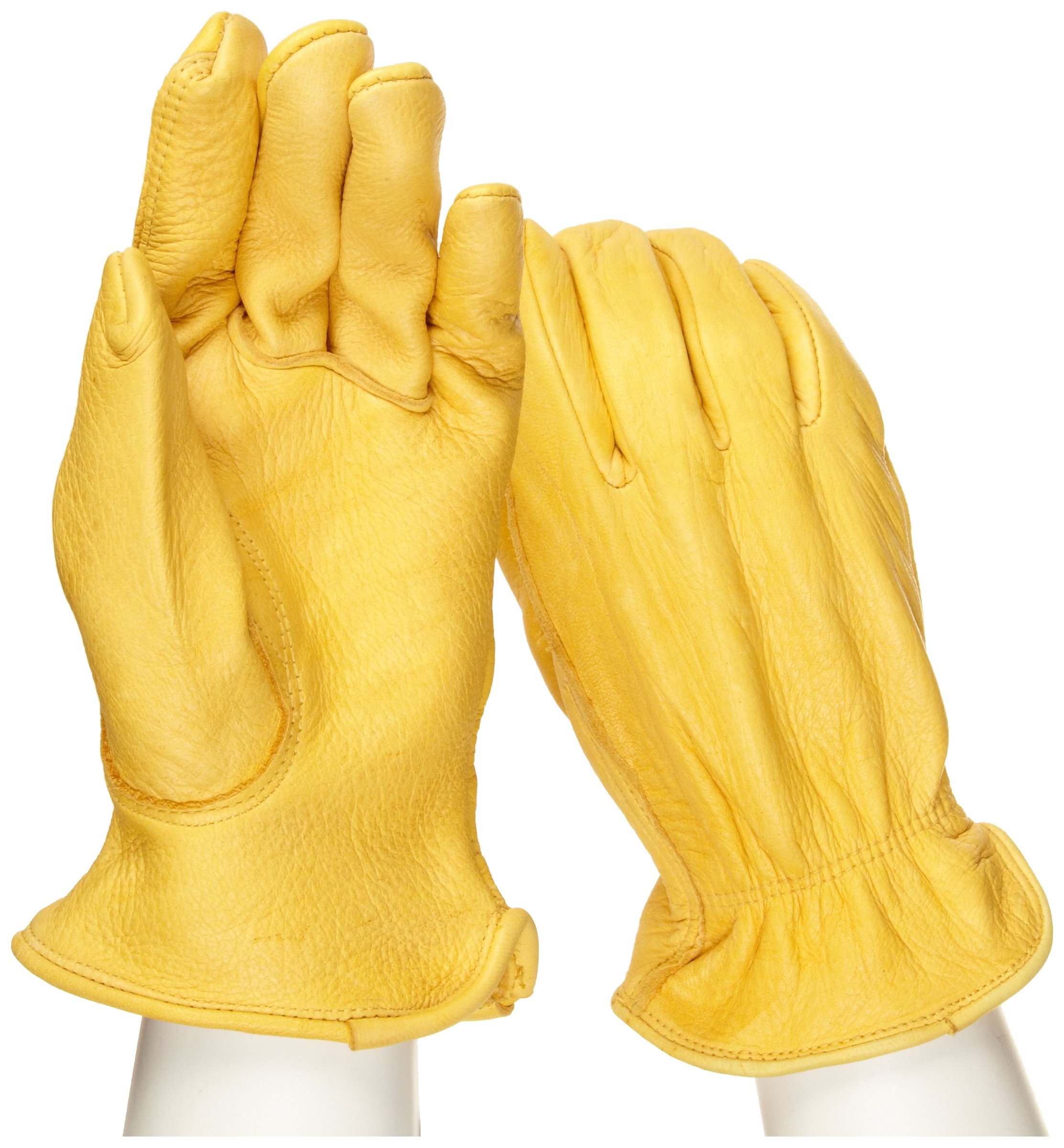 Premium West Chester 9920K Grain Deerskin Leather Work Gloves - X-Large Size, Shirred Elastic Wrist & Keystone Thumb for Comfort | Durable Gunn Cut Design | Ideal for Driving, Construction & Outdoor Activities