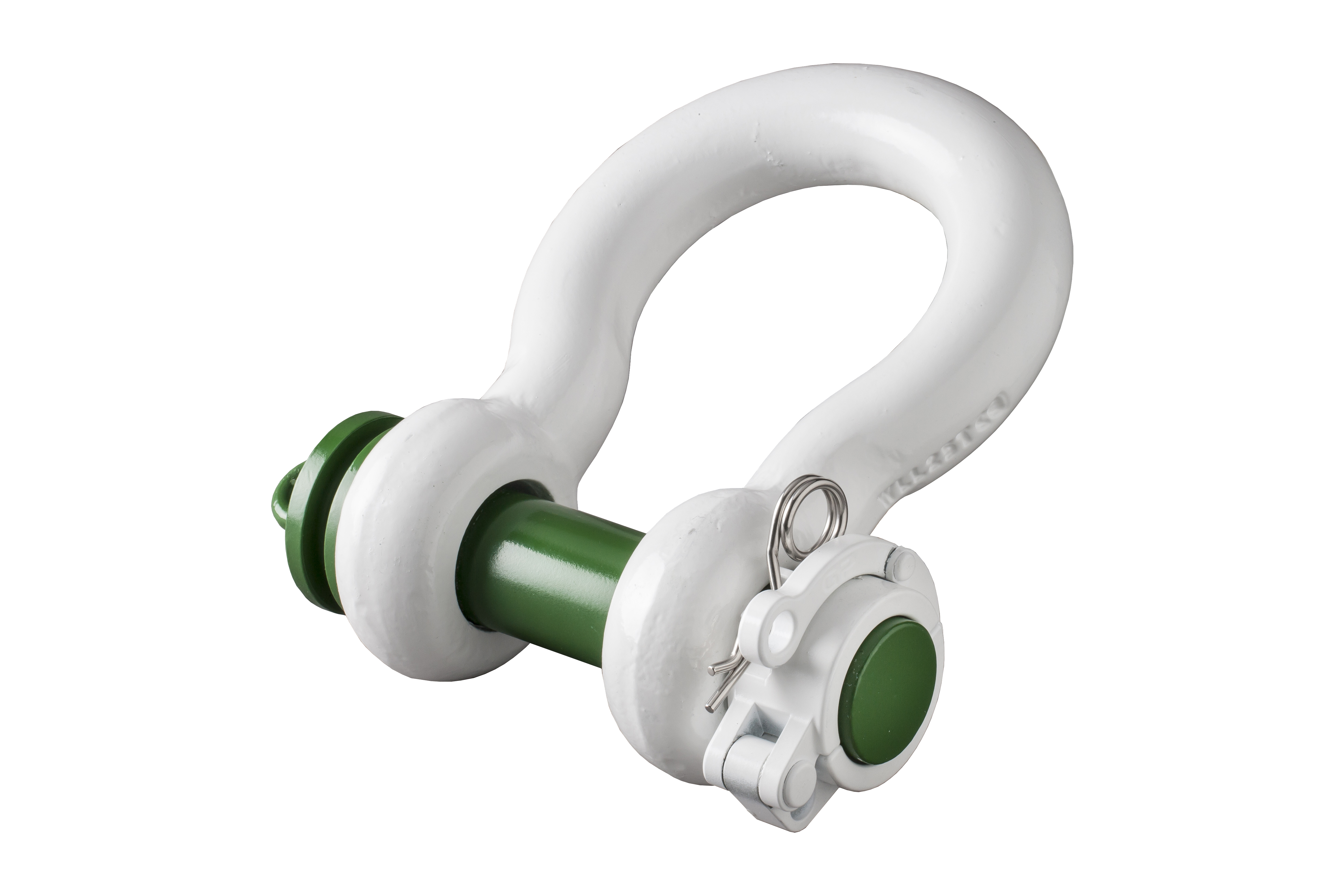 High-Quality Green Pin ROV Release Polar Shackles with Locking Clamp - Durable Marine Hardware for Underwater ROV Operations & Offshore Applications