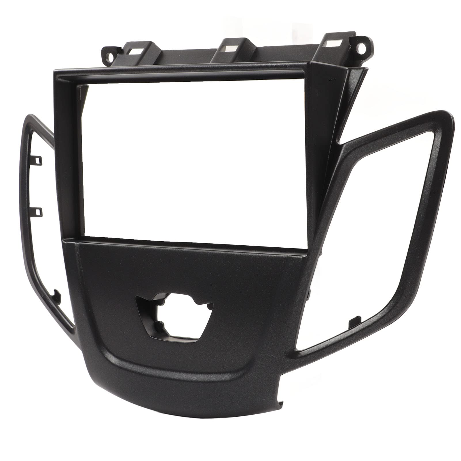 KIMISS ABS Plastic Car Stereo Radio Mount Frame Panel for Ford Fiesta 2008-2011 - Universal Dash Kit Facia Installation | Perfect for Aftermarket Head Unit Upgrade & Car Audio System Enhancement