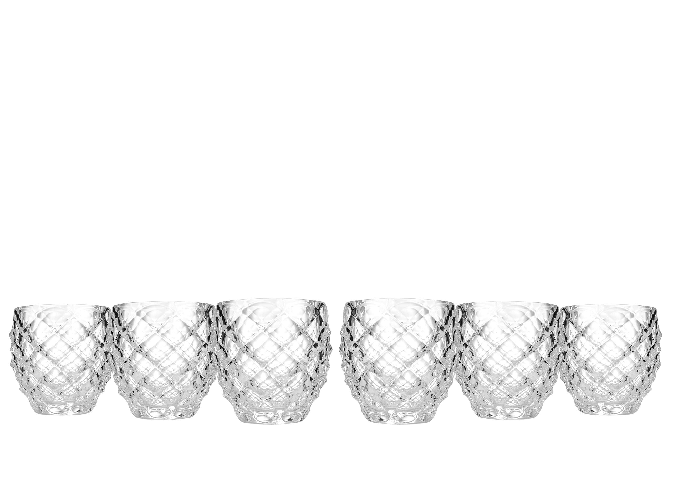 Bohemian Crystal AU52298 11 Oz Whiskey Glasses Set of 6 - Elegant Crystal Tumbler for Bourbon, Scotch & Cocktails - Perfect for Home Bar, Dinner Parties & Gifts