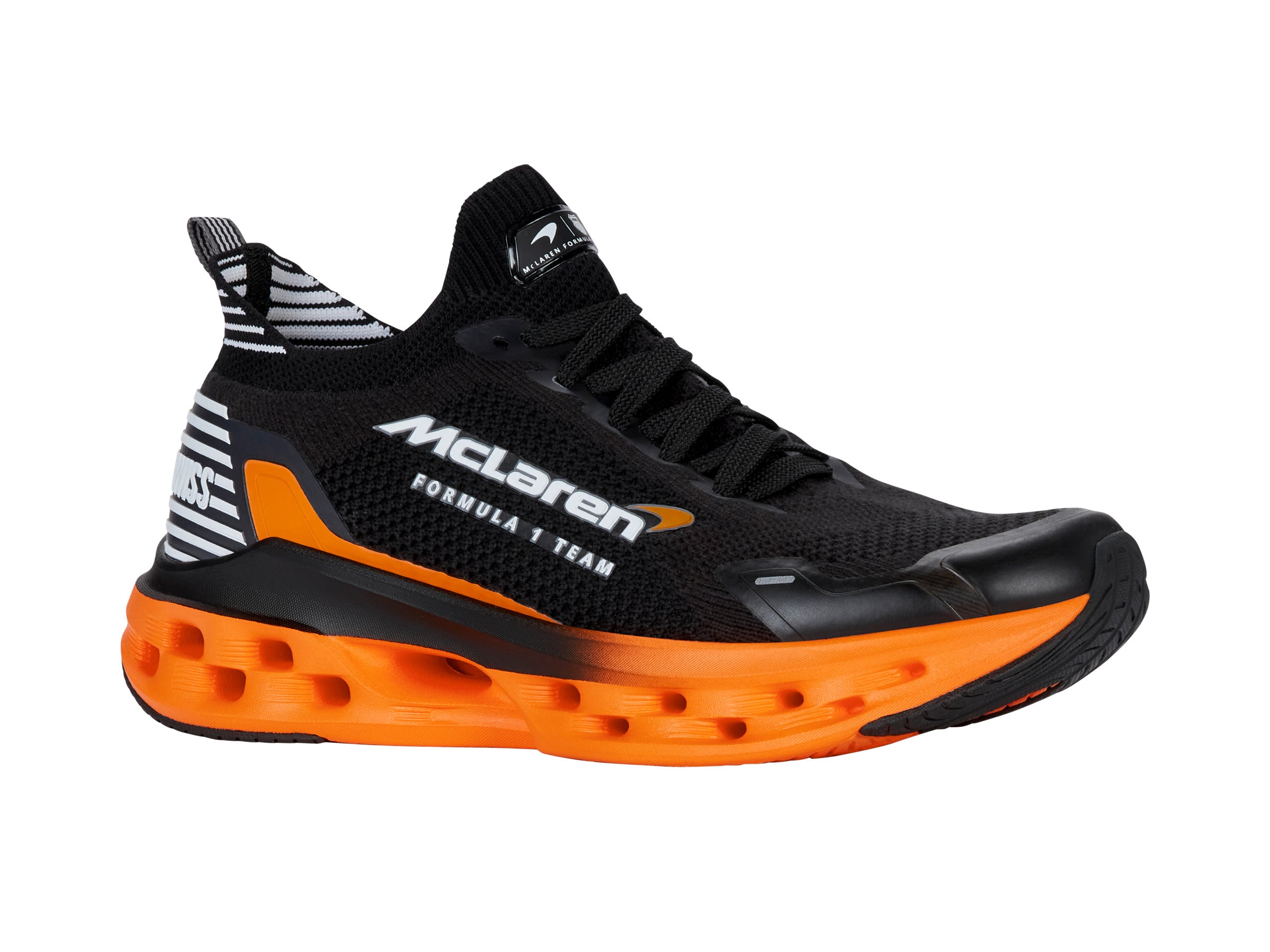 94414 073 M | IMPULSE TUBES LITE X MCLAREN F1 TEAM | BLACK/PAPAYA | Official McLaren Racing Merchandise | Lightweight Performance Socks for Motorsport Enthusiasts | Perfect for Racing, Training & Everyday Wear