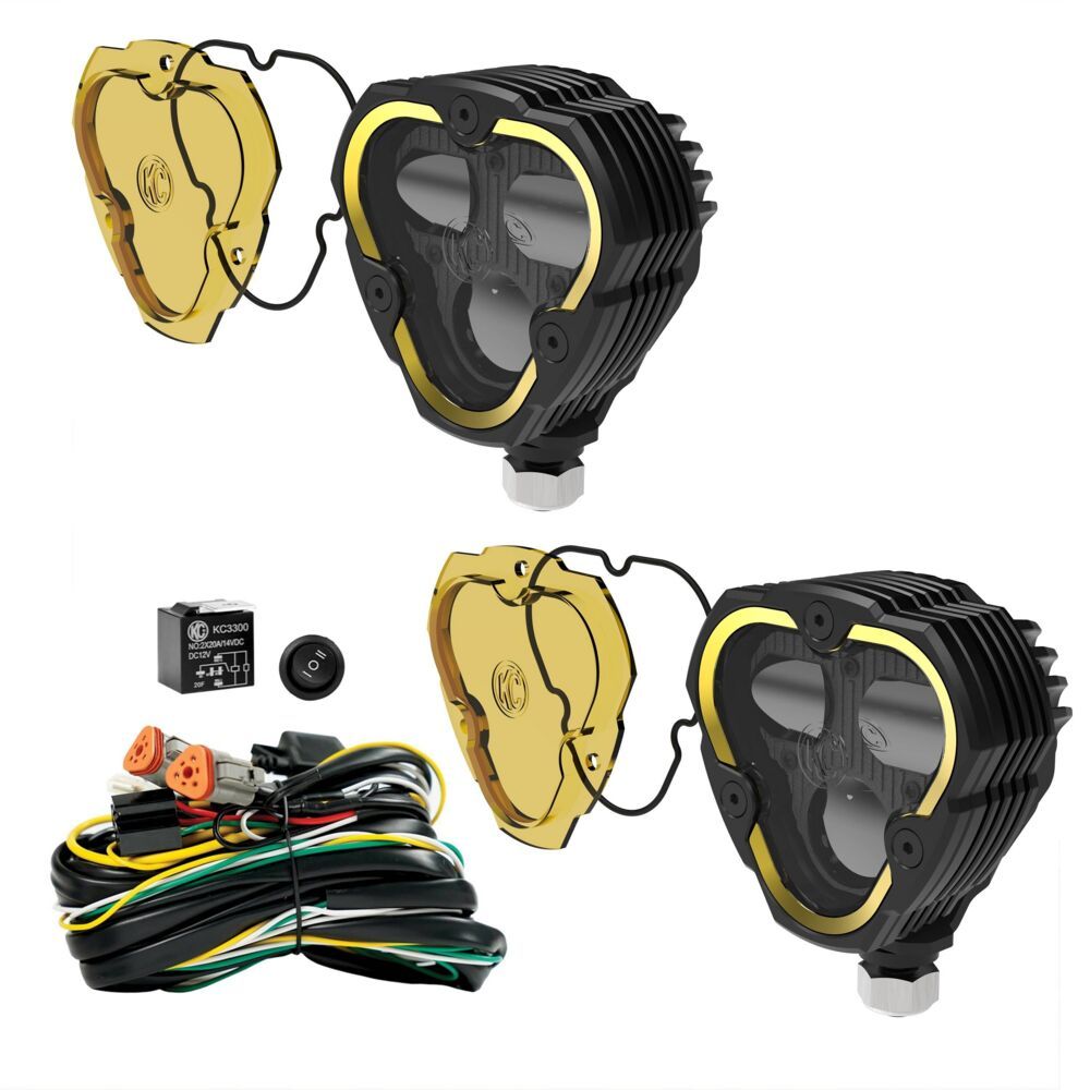 FLEX ERA® 3 Dual Mode SAE Fog LED Light Pods - 2 Light Master Kit for Off-Road Trucks & Jeeps - Perfect for Night Driving & Adventure