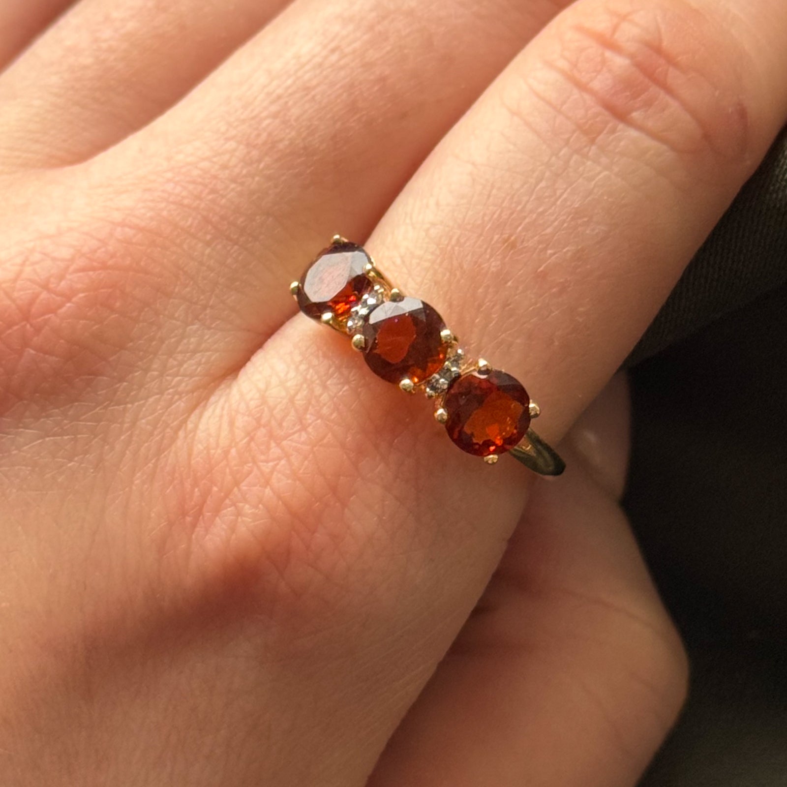 Exquisite Mandarin Citrine & Diamond Ring - 2.40ctw Citrine & 0.01ctw Diamond - Size 9 - Elegant Jewelry for Women - Perfect for Weddings, Anniversaries & Special Occasions