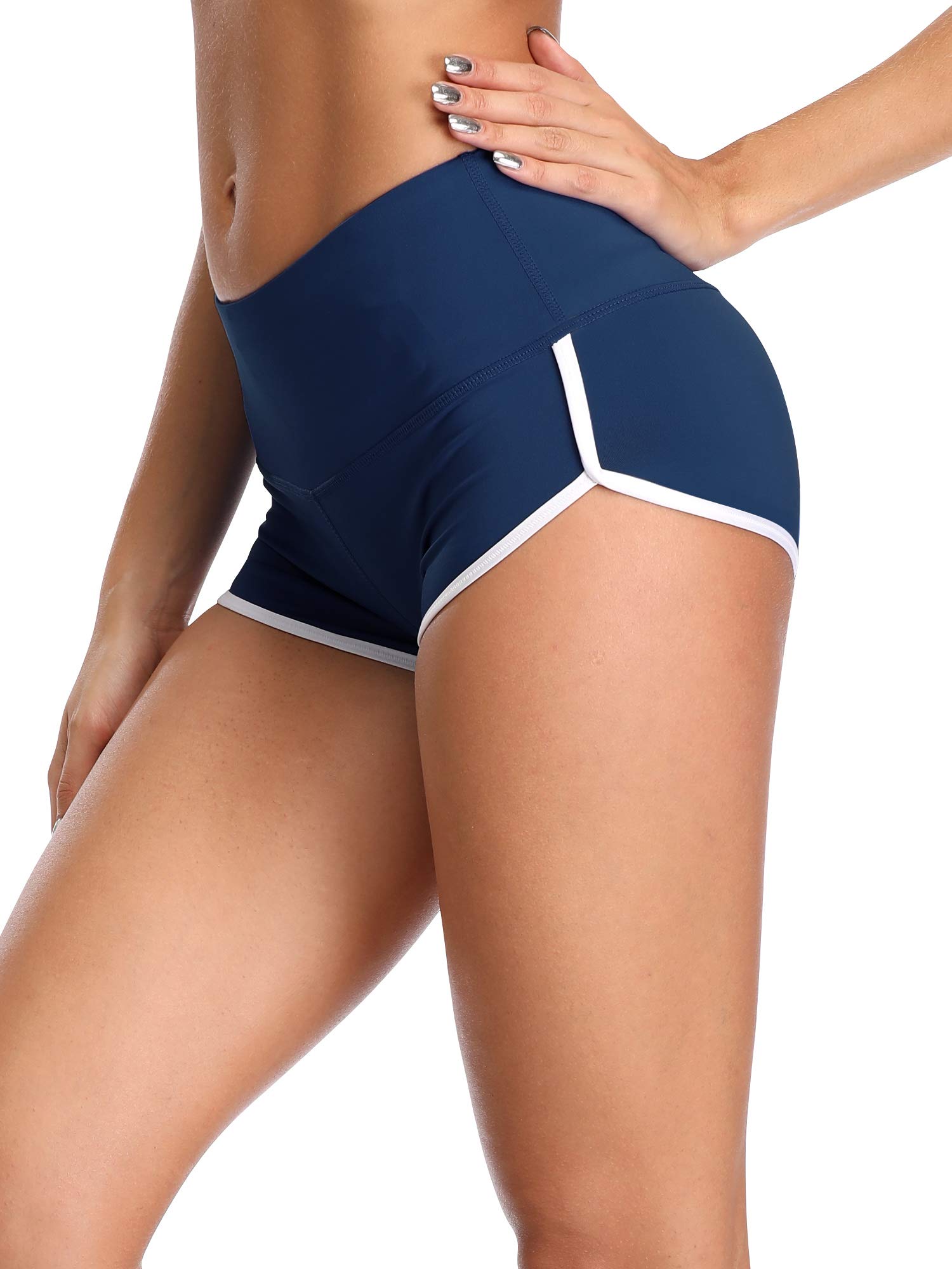CADMUS Women's High Waisted Yoga Shorts - Breathable Workout Gym Running Athletic Shorts for Women - Perfect for Yoga, Pilates, Gym & Lounge Wear