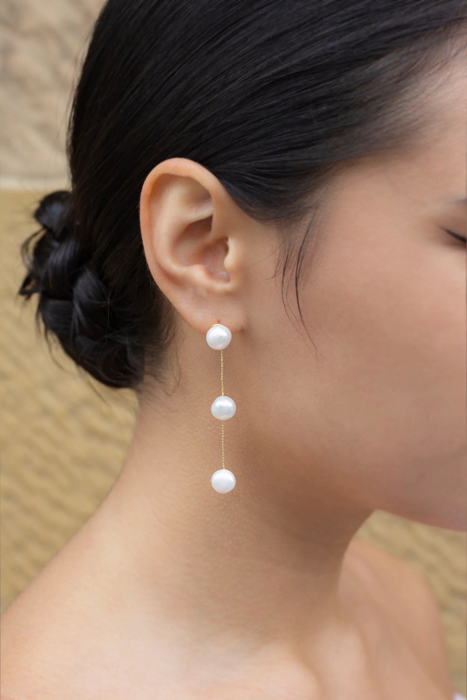 Bella Pearl Earrings for Women - 14K Gold Plated Stud Earrings, Hypoallergenic & Waterproof - Perfect for Daily Wear, Gifts, Weddings & Special Occasions