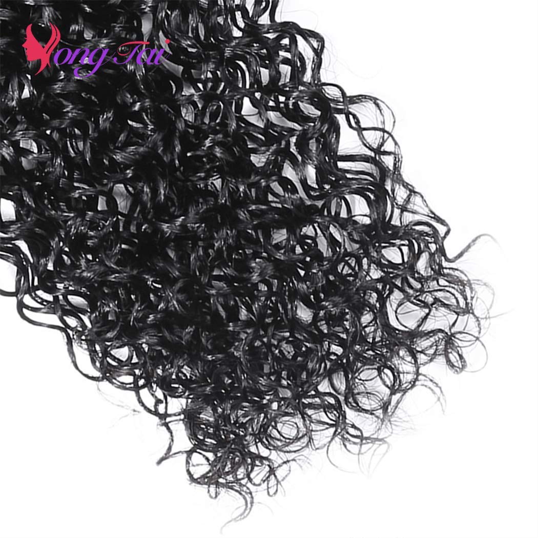 Brazilian Jerry Curly Human Hair Bundles 16 18 20 Inches - 100% Virgin Unprocessed Kinky Curly Hair Extensions (1B Color) for Weaving, Styling & Natural Look - Perfect for Daily Wear, Parties & Special Occasions