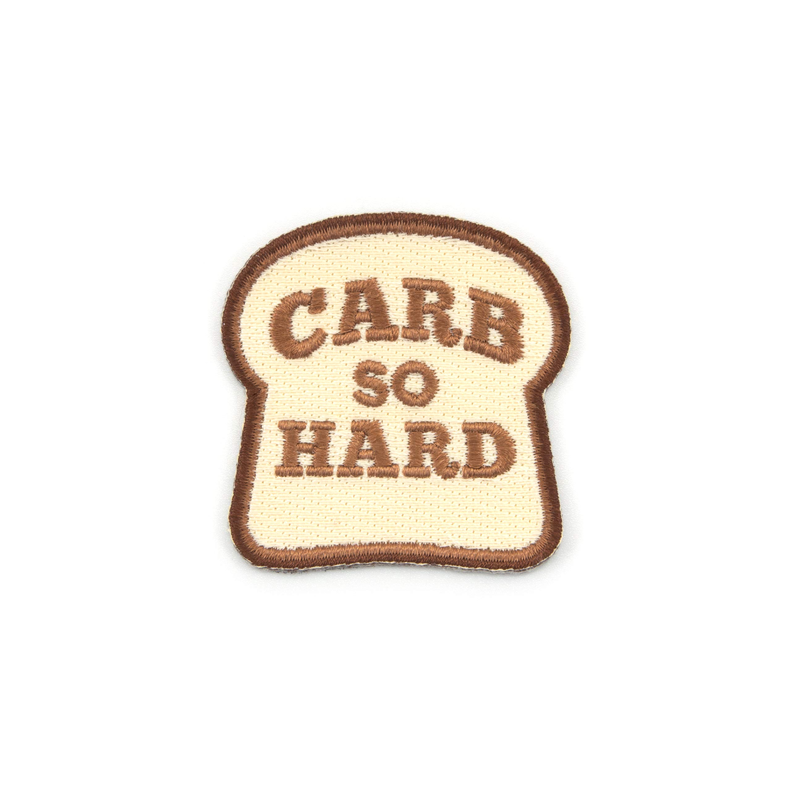 Winks For Days Carb So Hard Embroidered Iron-On Patch - Funny Food Lover Sew On Badge for Jackets, Hats, Bags - Perfect for DIY Crafts & Costume Accessories