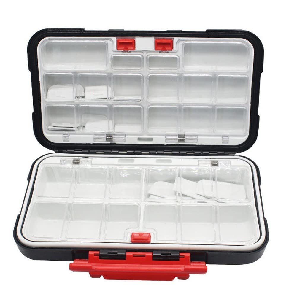 Waterproof Fishing Tackle Box - ABS Bait Storage Organizer with Multifunctional Hooks & Accessories | Outdoor Fishing Gear for Bass, Trout & Saltwater Anglers | Perfect for Boat, Kayak & Shore Fishing