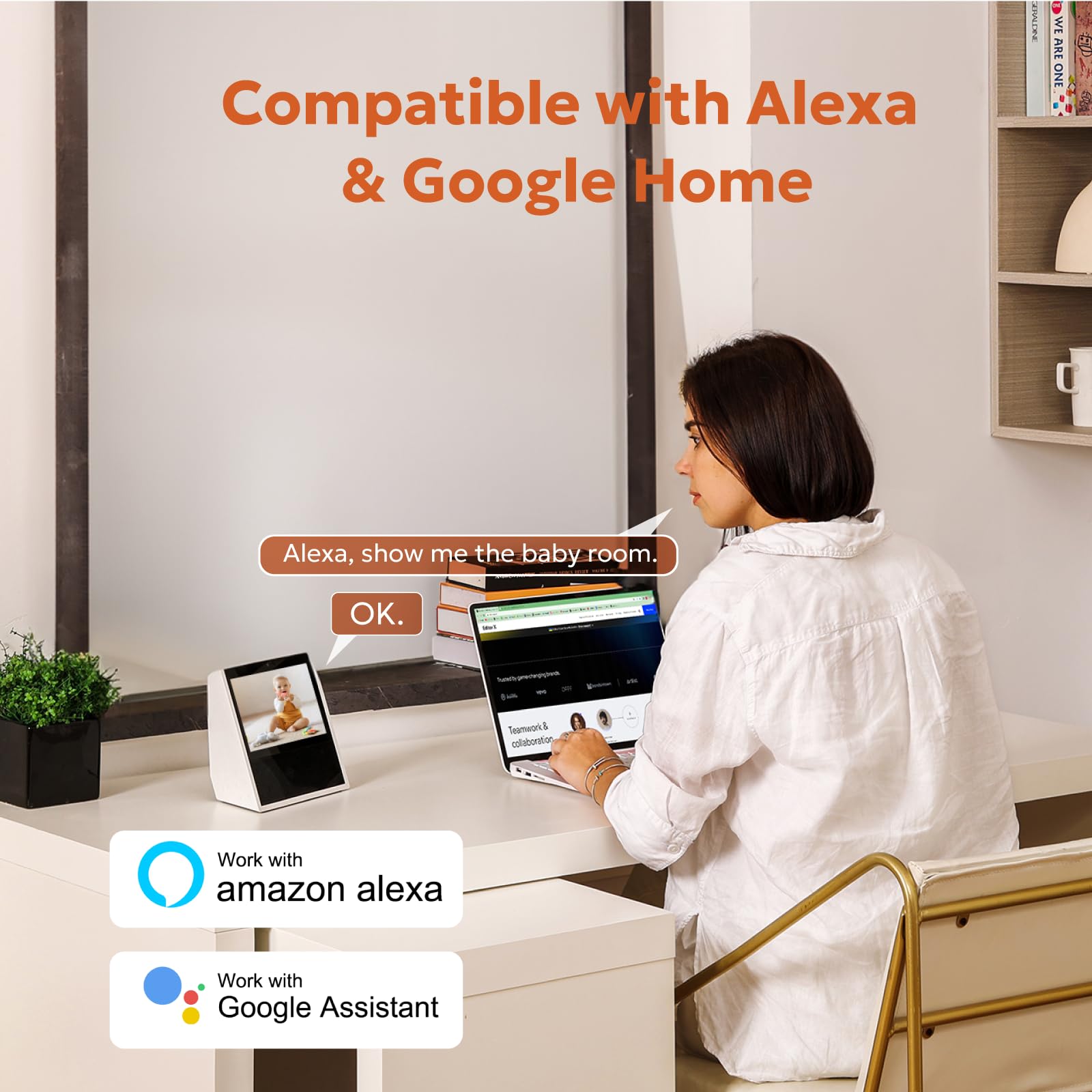 2K Owltron Indoor Security Camera 4 Pack - Wireless WiFi Baby Monitor with Motion Detection, Night Vision & 2-Way Audio | Works with Alexa & Smartphone App | Ideal for Home, Nursery, Pet Monitoring & Elderly Care