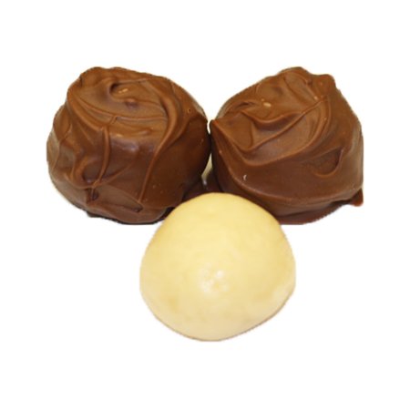 Scott's Cakes Premium Milk Chocolate Covered Pineapple Marzipan Truffles - 8 oz Snowflake Gift Box - Gourmet Holiday Treats for Christmas, Parties & Gifts