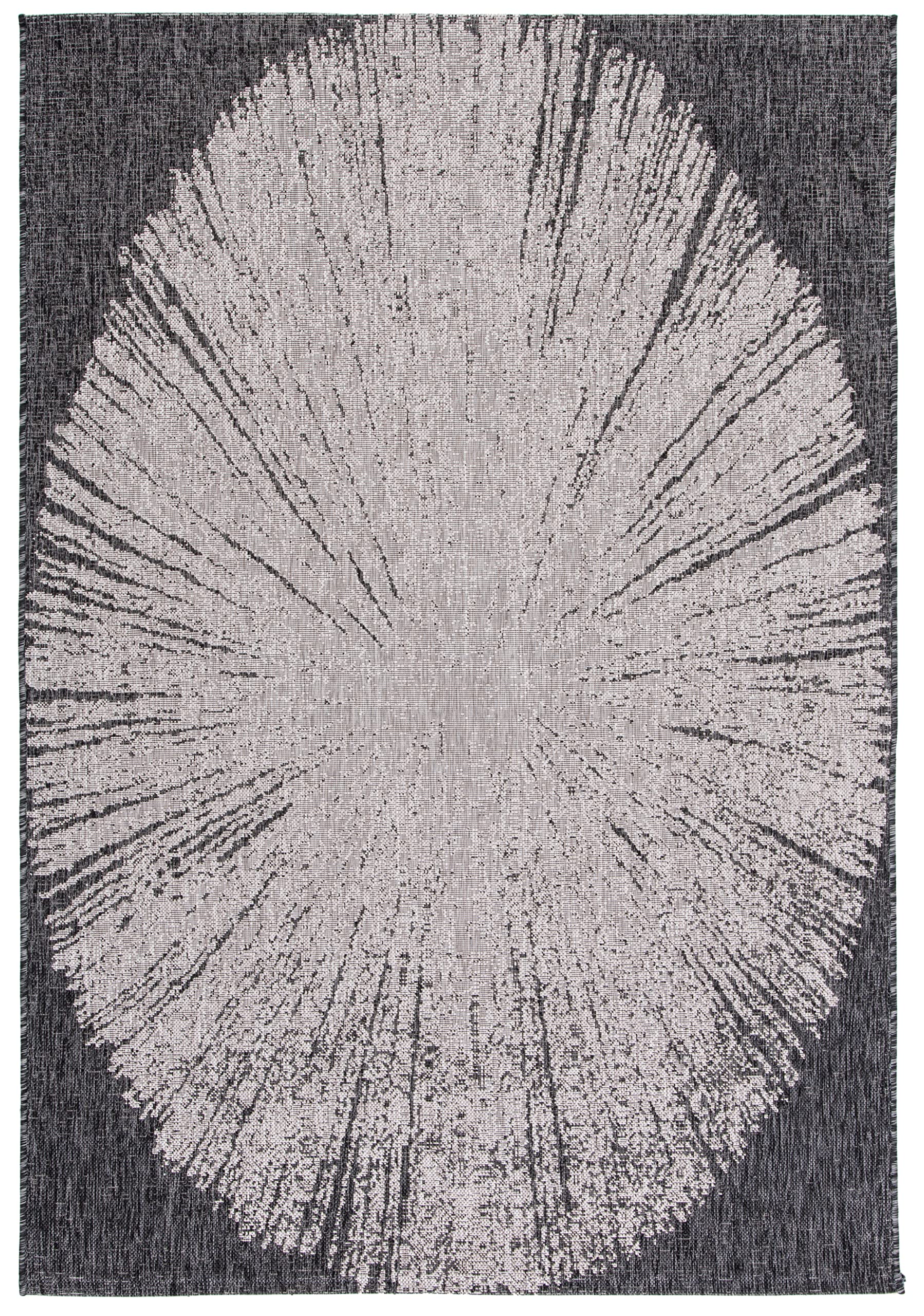 SAFAVIEH Courtyard Collection 9' x 12' Beige & Black Area Rug - Non-Shedding, Easy Care, Washable Indoor/Outdoor Rug for Living Room, Bedroom, Patio, Backyard & Mudroom (CY8893-36621)