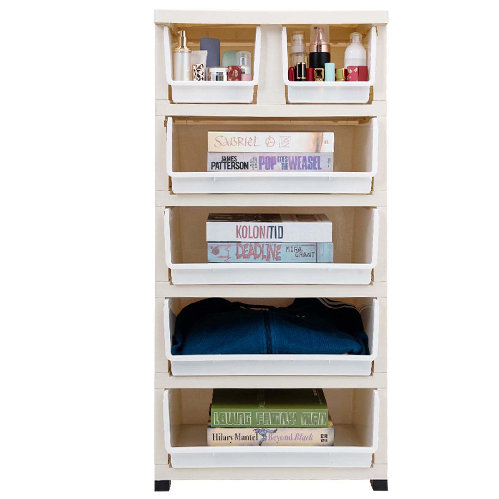 Gdrasuya10 6-Drawer Chest Dresser - Tall Plastic Storage Cabinet for Bedroom, Hallway, Entryway & Living Room - Organize Clothes, Toys & Home Essentials with Space-Saving Design