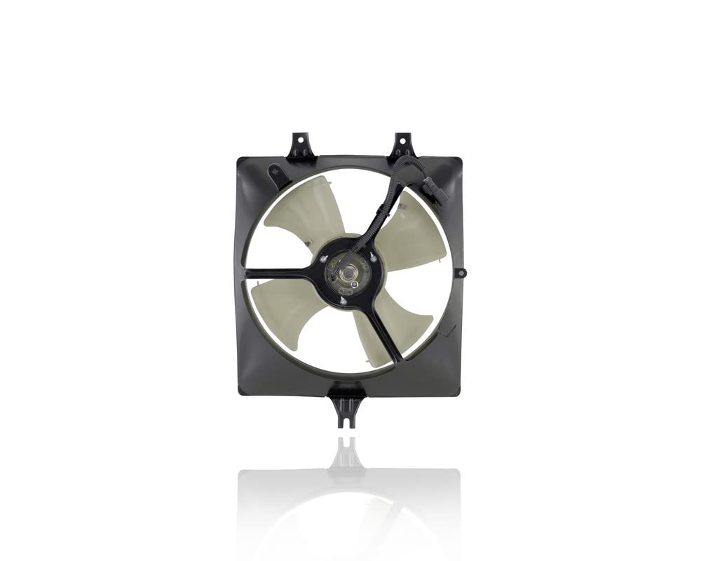 Cooling Direct A-C Condenser Fan Assembly - 22.05 Inch, 2-Pin, Engine Cooling Fan - Compatible with 2005-2007 Honda Accord Hybrid 3.0L V6 (Right Side) - Replacement for OEM 38616RCJA01 - Perfect for Engine Overheating Prevention & AC System Performance