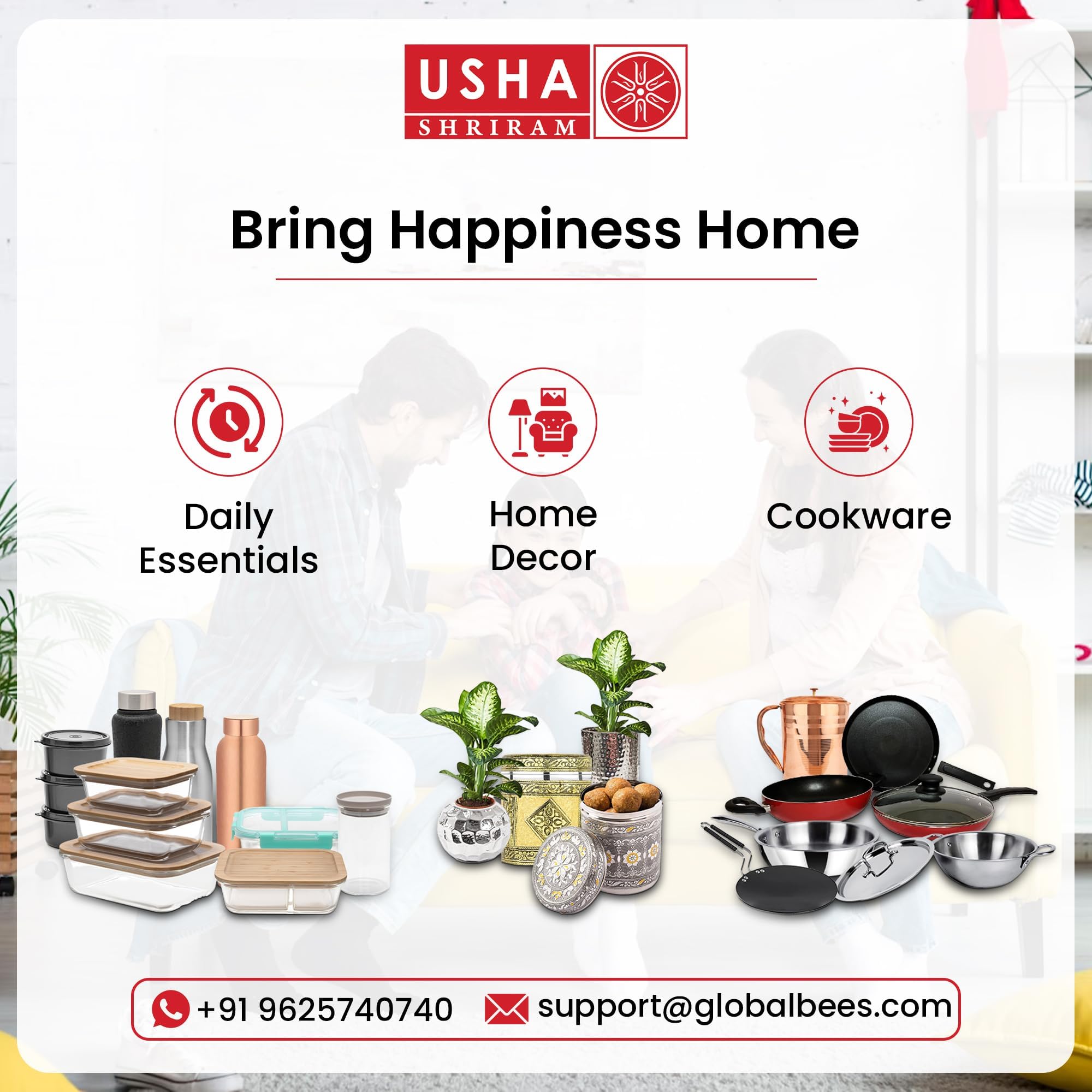 USHA SHRIRAM 1500ml Insulated Stainless Steel Roti Casserole - Hot Chapati Storage Box for Kitchen, Curry Serving Bowl Set - Perfect for Meal Prep, Picnics & Indian Food Presentation (Print 3)
