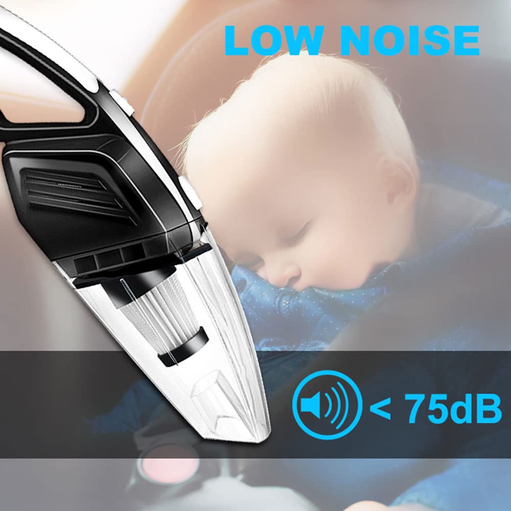 Powerful 6KPA Car Vacuum Cleaner - Compact for Car & Home Use