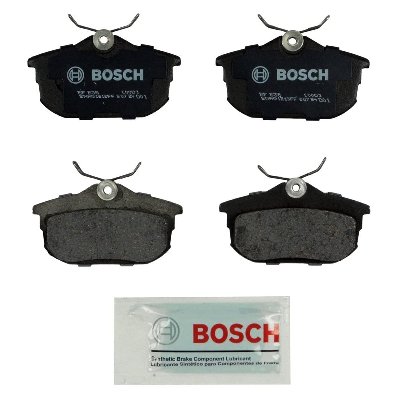 Bosch BP838 Premium Disc Brake Pads - High Performance Brake Pads for Cars, Trucks & SUVs | Quiet & Durable Braking | Perfect for Daily Commute & Highway Driving