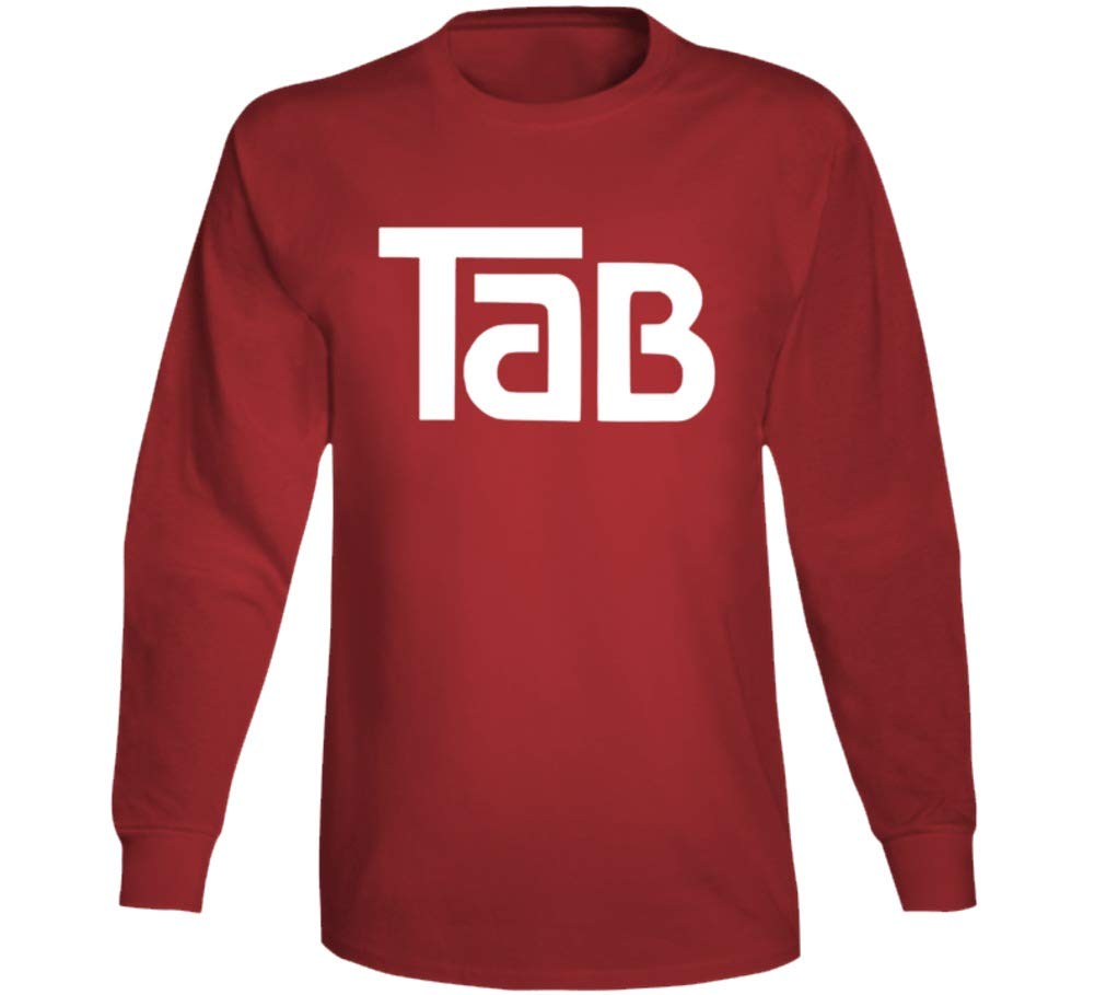 Vintage Tab Cola Soda Pop Retro Graphic Long Sleeve T-Shirt for Men & Women - 80s Nostalgic Soft Cotton Tee for Casual Wear, Costume Parties & Retro Fashion Lovers