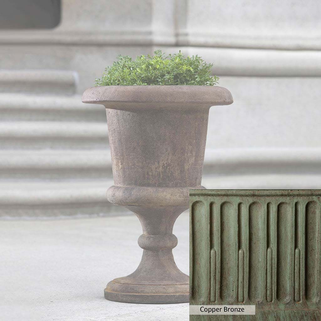 Campania International Smithsonian Goblet Urn - Elegant Glass Vase for Home Decor, Wedding Centerpieces & Memorial Displays