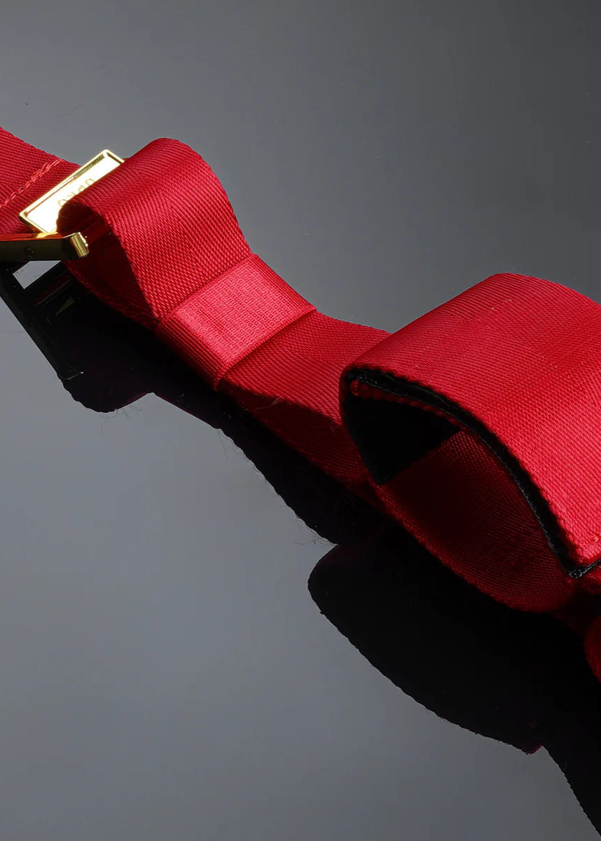 Bowknot Hogtie Restraint - Adjustable Bondage Gear for BDSM, Couples Play & Sensual Exploration - Portable & Easy to Use for Bedroom, Travel & Adult Play