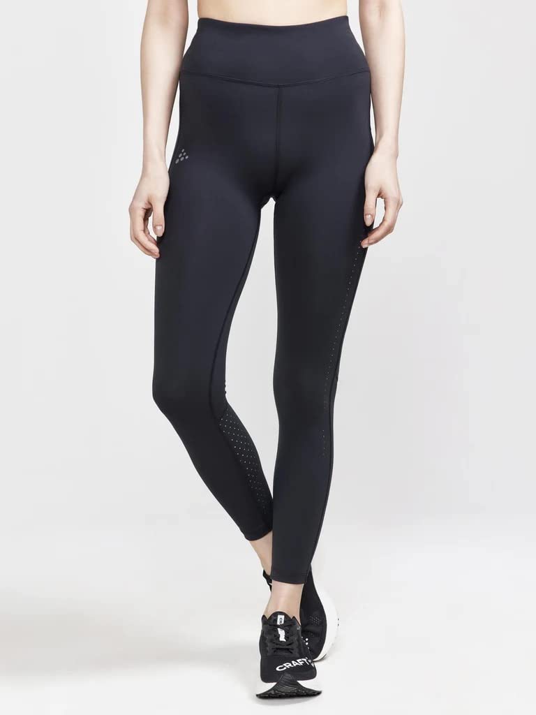 Craft Sportswear Women's ADV Charge Perforated High Waist Workout Leggings – Running, Yoga & Gym Tights for Women | Perfect for Training, Fitness & Active Lifestyle