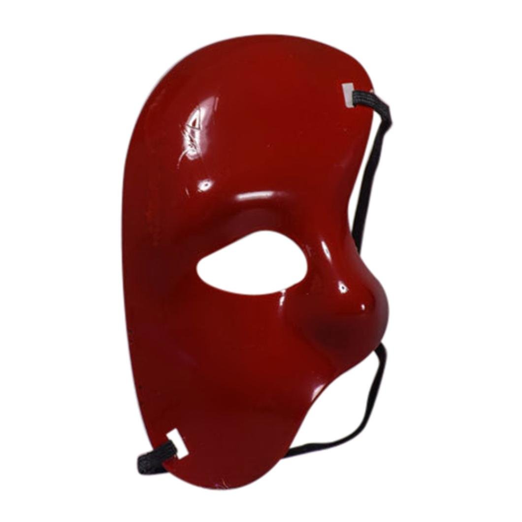 Amiley Masquerade Half Face Mask - Elegant Plastic Cutout Design for Halloween, Prom, Party & Cosplay - Mystery Mask Accessories for Evening Events & Costume Parties