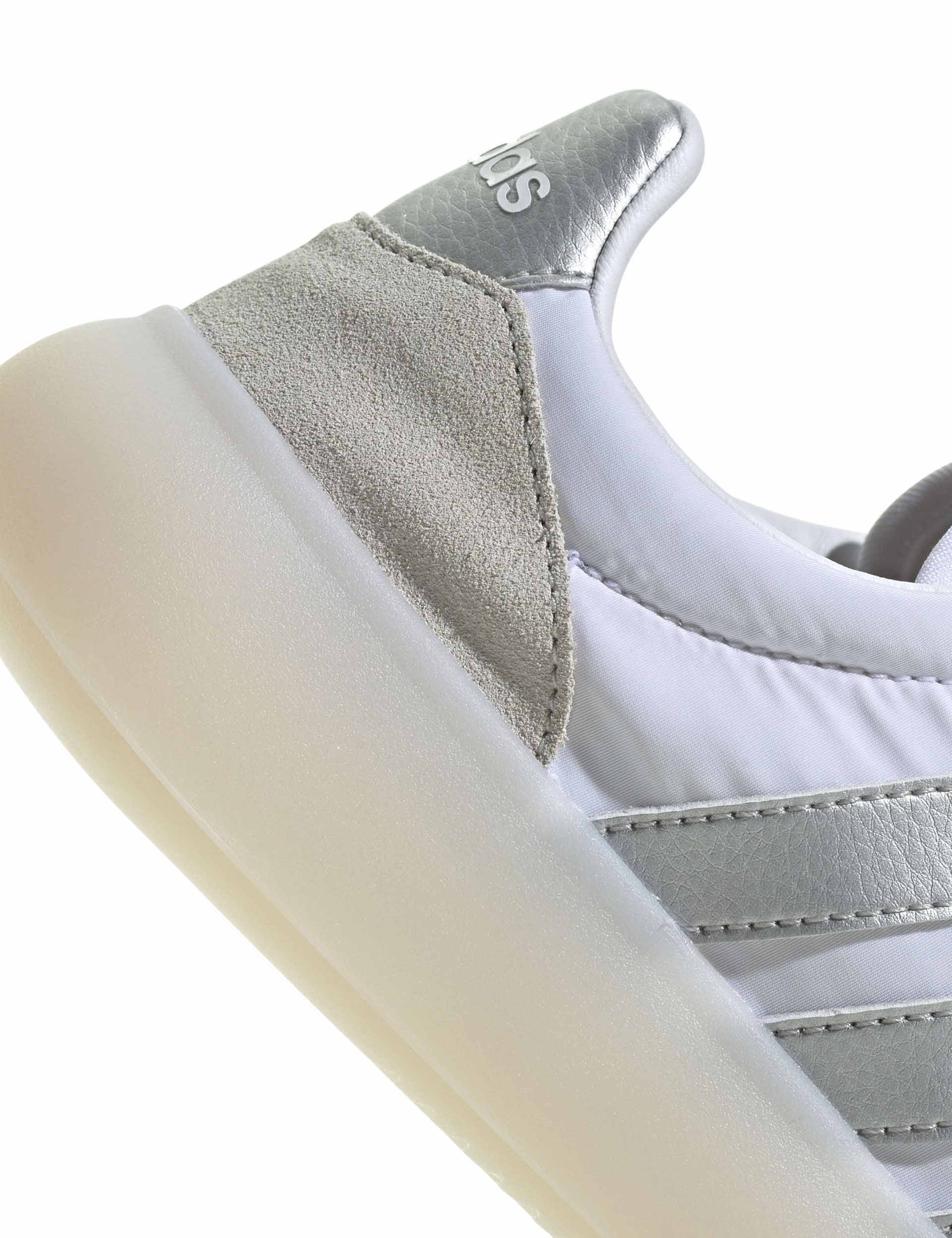 Barreda Decode Shoes - Cloud White, Matte Silver & Grey Running Sneakers for Men | Lightweight Comfortable Athletic Shoes for Jogging, Gym & Daily Wear