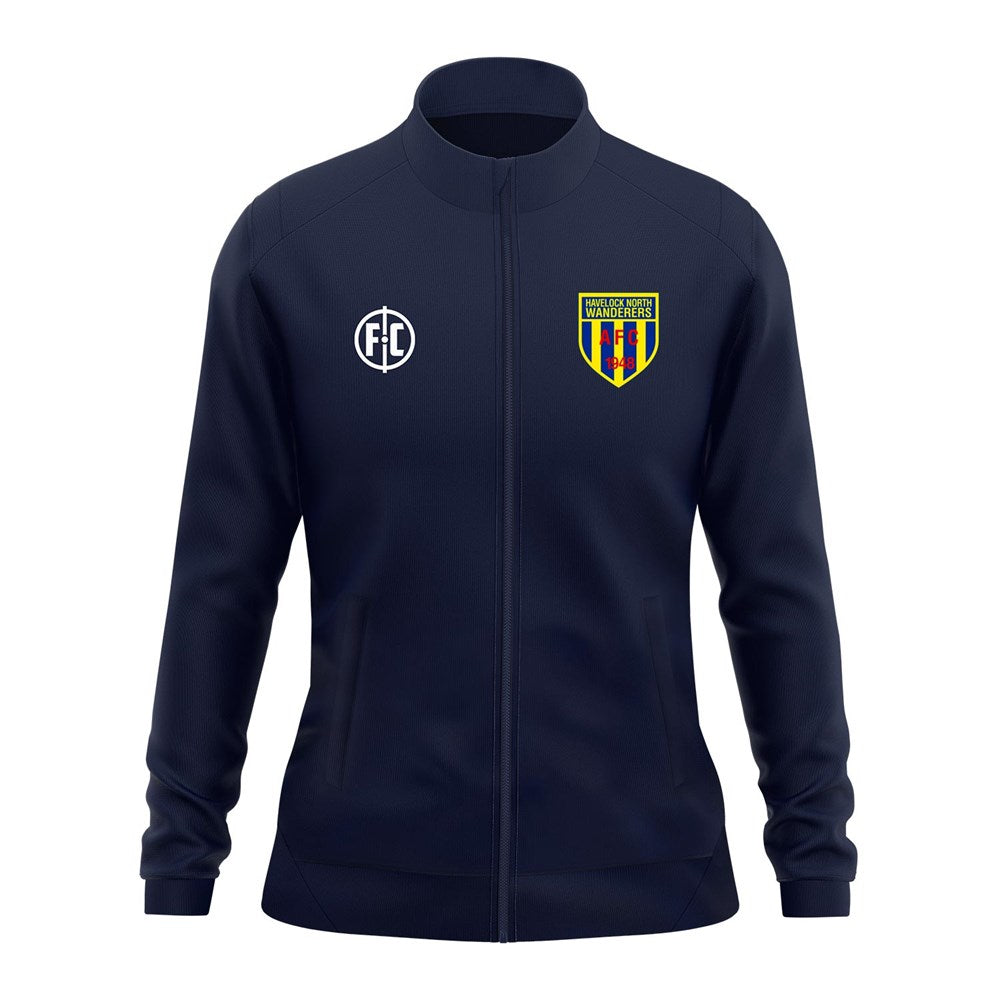 Havelock North Wanderers Club Women's Full Zip Jacket - Lightweight Fleece Outerwear for Hiking, Travel & Casual Wear