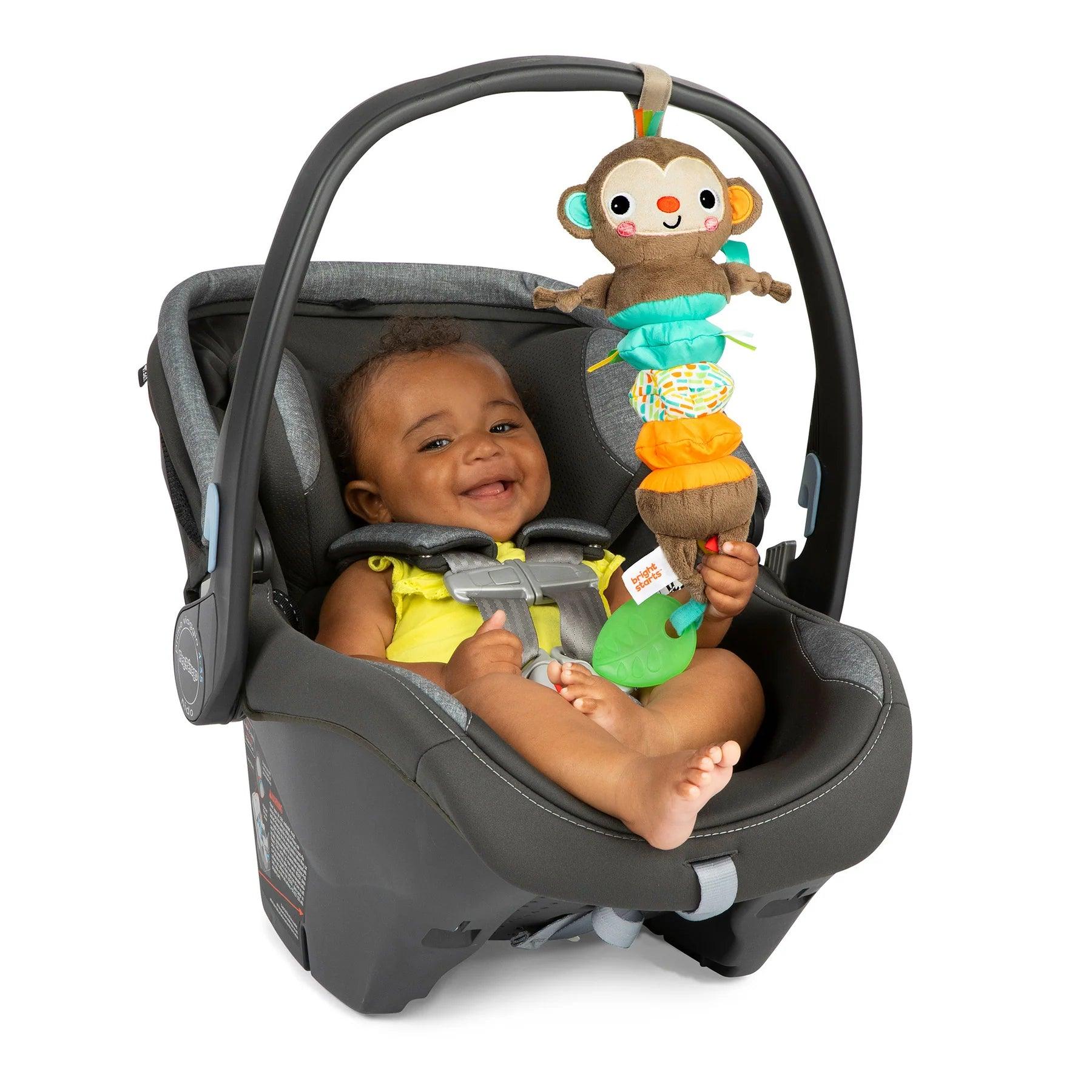 Bright Starts Pull, Play & Boogie™ Musical Activity Toy Monkey - Interactive Baby Toy for Crawling & Learning - Perfect for Playtime, Nursery & Early Development